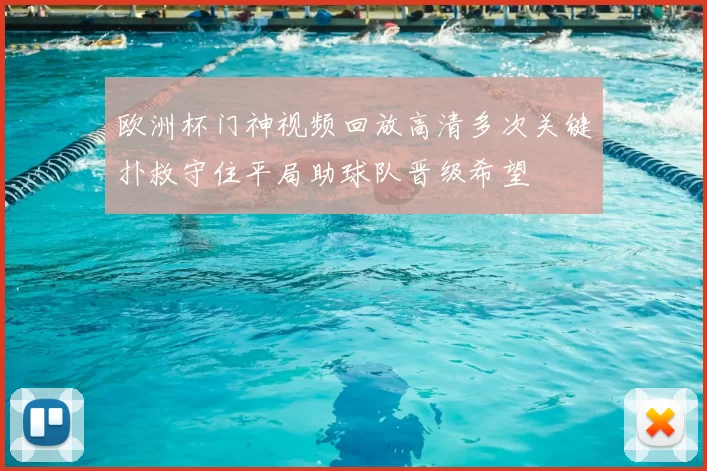 欧洲杯门神视频回放高清多次关键扑救守住平局助球队晋级希望